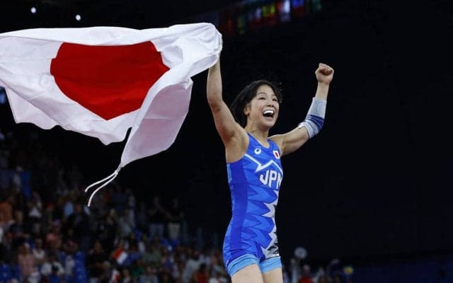 「オリンピック最高、レスリング最高」歓喜の藤波朱里、137連勝で金メダルに到達　3月に手術し、ぶっつけ本番も圧倒的な強さ【パリ五輪2024】