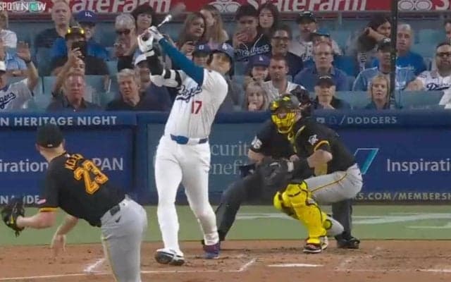 大谷翔平の特大アーチで相手選手に“異変”が起きた…キャッチャーも“確信”で超がっくりの一部始終「固まっちまったw」「完璧な一発だったもんな」