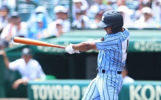 東海大相模・柴田が大会初アーチ　19試合目で飛び出す…甲子園大歓声、新基準バットでHR激減