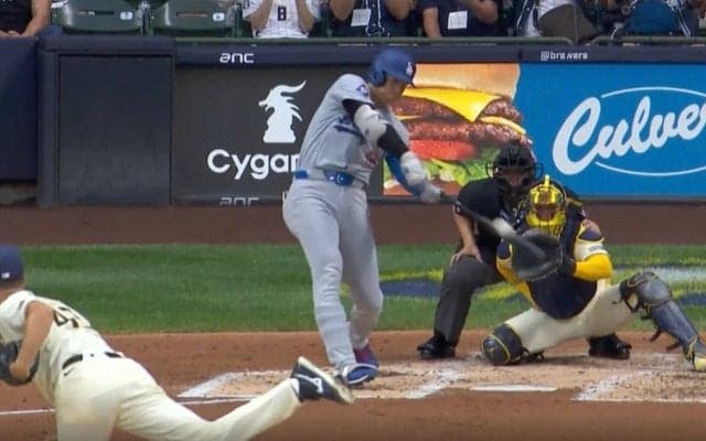 「何かおかしい」大谷翔平、泳いでも“爆速37号弾丸アーチ”　解説者がドン引き…速すぎる打球速度とスイング