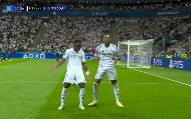 かわいすぎる！スーパースターが並んで“物まねパフォーマンス”　エンバペの移籍後初ゴールを祝うセレブレーションが話題