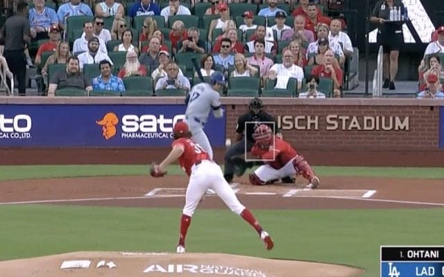 「見たことない」 大谷翔平に何が起きた…！？ 元巨人・マイコラスの急落する“魔球”に騒然　解説者もドン引き