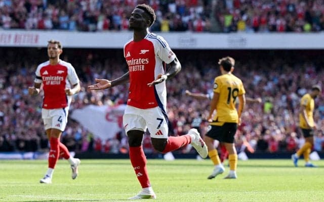 サカ1G1Aのアーセナルがウルブスに快勝で白星スタート【プレミアリーグ】