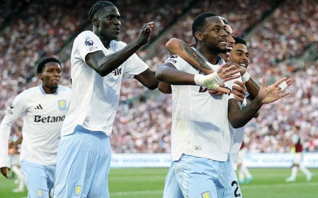 オナナのデビュー弾など新戦力が存在感示したアストン・ビラが白星発進！　敵地で新生ハマーズに競り勝つ【プレミアリーグ】