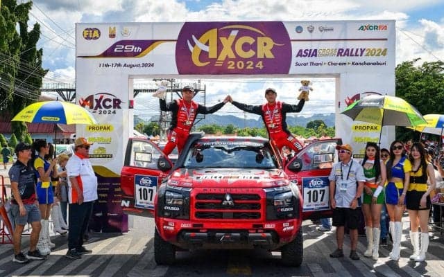 AXCR2024：田口勝彦がチーム三菱ラリーアート最上位の総合5位でフィニッシュ