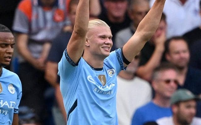 ハーランドがシティ3年目で節目の100試合出場！　ゴール数はペップも「メッシやC・ロナウドみたいな数字」と脱帽の“91発”