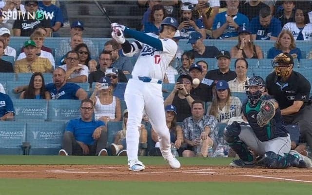 ネット騒然！ 大谷翔平の“激レアシーン”「逆に貴重」　8試合ぶり“ホームラン以外のヒット”に「ホームランよりヒットで興奮」