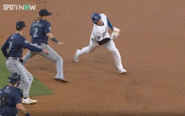 アイツ、やらかしたな！ 大谷翔平は「何者なんだ」　お粗末すぎる… 相手野手の挟殺プレー崩れの問題シーン