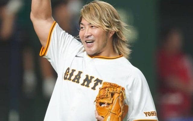 棚橋弘至が「100年に1度のマウンド」　豪快投球に東京D歓声「野球選手になりたかった」