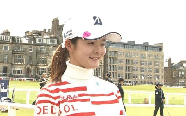 川﨑春花、聖地でのAIG女子オープンへ「素晴らしいゴルフ場でプレーできるので精一杯頑張りたい」