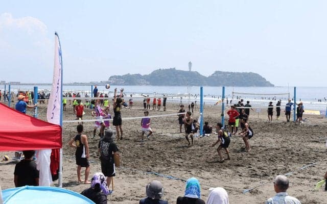 男子はフレンズAジェンツー、女子はCynthiaが中学4人制日本一に。台風一過の湘南で熱戦