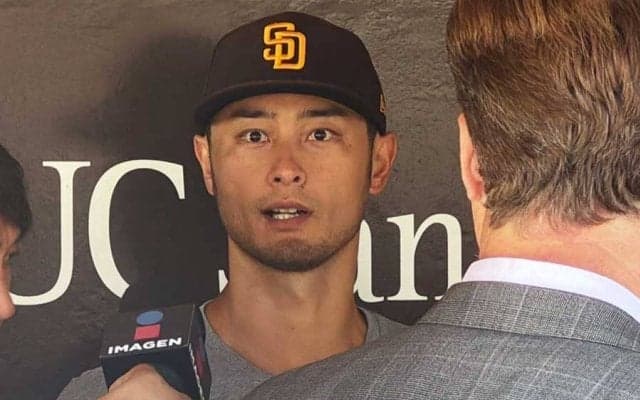 ダルビッシュ、2か月ぶりチーム合流に笑顔　ブルペンで26球「帰ってこれて良かった」