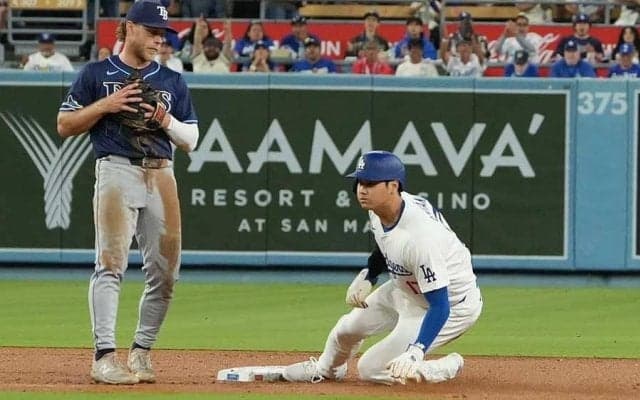 大谷翔平、自身初＆日本人2人目の40盗塁　年間50個ペース…最速「40-40」へあと1HR