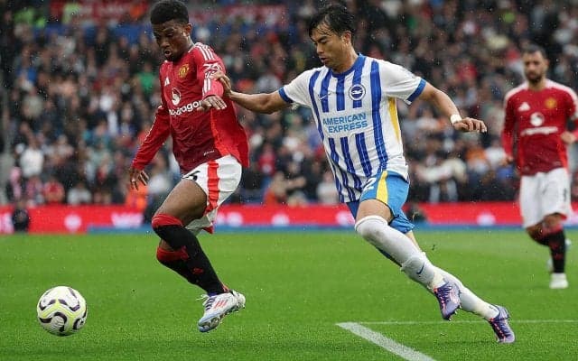 三笘薫が今季初アシスト！　ブライトンがJ・ペドロの後半AT弾でユナイテッドに競り勝って開幕2連勝【プレミアリーグ】