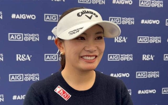 河本結が最終日へ意気込み「しっかりアンダーパーで上がれるように」