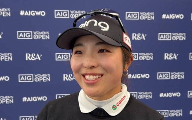 佐久間朱莉、3日目は2つ落とすも「明日につながるゴルフはできた」