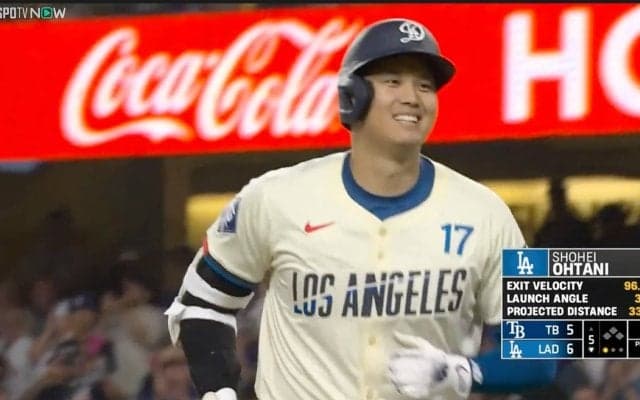大谷翔平、2試合連続41号&94打点で2冠に浮上！4打数2安打で打率.294と不振脱却へ ド軍は延長で敗れ2位と3差