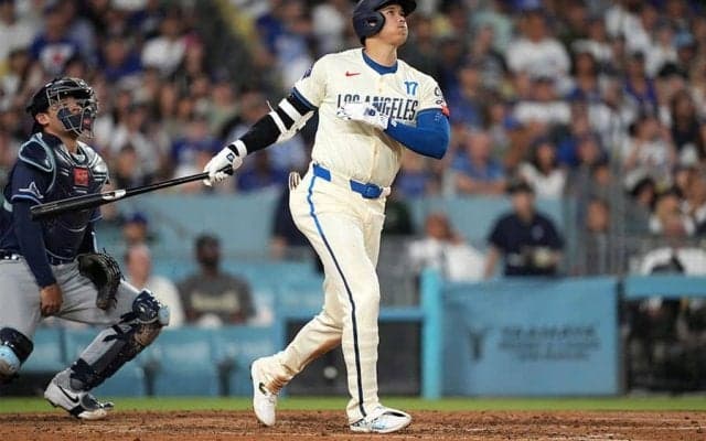 大谷翔平41号は「自己最短の本塁打」　17球場HRならずの珍しい一撃…米記者も注目