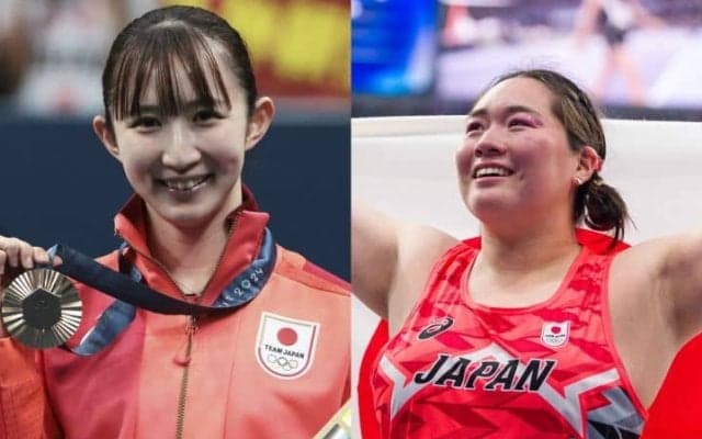 早田ひなが北口榛花に「まじすげえ！」メダリストが“舞台裏”でやり取り「日本人は卓球上手みたいな」まさかの秘話も明かす