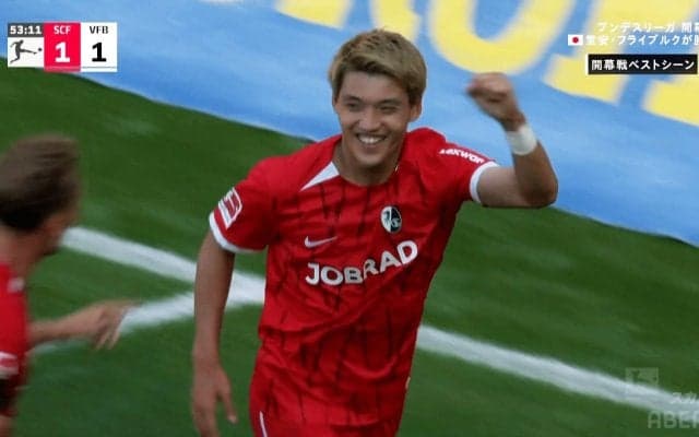 「お尻を使ってもゴールできると証明」堂安律に現地メディア＆サポーターから称賛の声「力強く飛び込んだ」「勢いをもたらす」