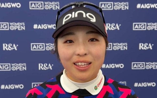 佐久間朱莉、全英の経験を糧に国内ツアーへ「初優勝を目指して」
