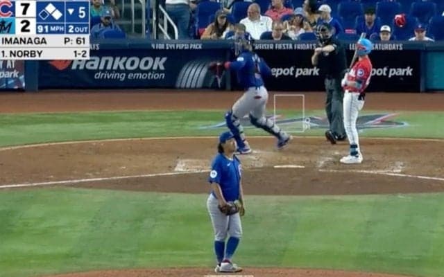 どこ見てるんだ…！？ 今永昇太、打者を“完全無視”　ヤバすぎる奪三振“確信リアクション”に「ちょっと怖い」