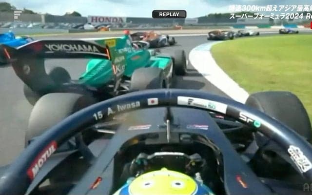 F1候補生が“またも”いきなり失速！ 驚異のごぼう抜き→まさかの接触にファン落胆 「ぶつけたね」「あぶね」痛恨アクシデントの瞬間