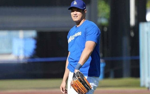 大谷翔平は「グッドな状態」　指揮官が説明…左手首にはテーピングもスタメン出場