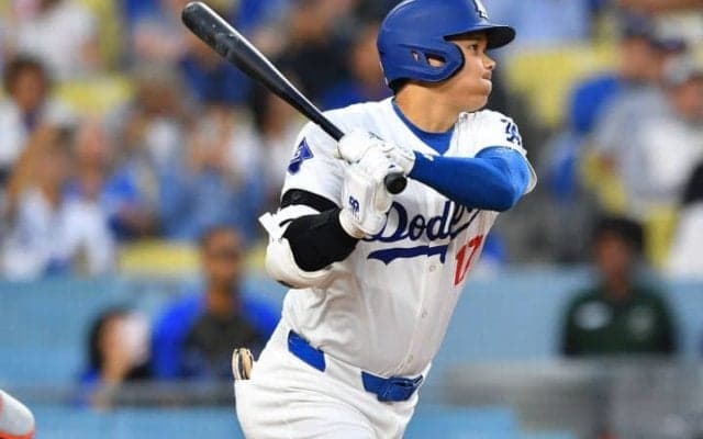 大谷翔平、前日の活躍から“小休止”チームで唯一ノーヒットに　8回あわやの大飛球を放つも5打数無安打に終わる