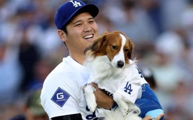 「真美子さんにデレデレ」大谷翔平には塩対応？ 真美子夫人にベタ惚れのデコピンの表情が話題沸騰「最高にかわいい」