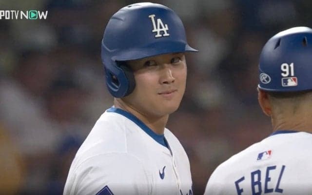 アイツ、やったな！ 大谷翔平が「めっちゃ爆笑」 “想定外のハプニング”発生… 一瞬見せた“表情”が話題に