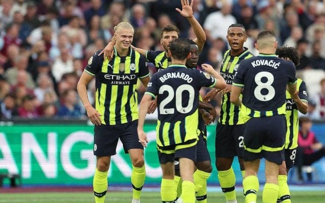 ハーランドが2試合連続ハットトリック！　王者シティがハマーズ撃破で開幕3連勝【プレミアリーグ】