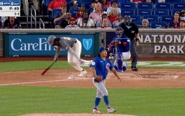 今永昇太の“抜いた魔球”に「なんで？」 クルクル回る… 空振り三振した打者が「幻惑されまくり」