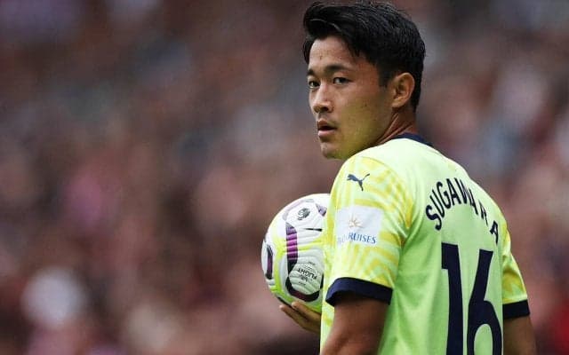 「オシャレすぎる」「何回でも見られる」菅原由勢が衝撃のプレミア初ゴール！ 浮き球を逆足アウトサイドボレー「サイドバックとは思えない」