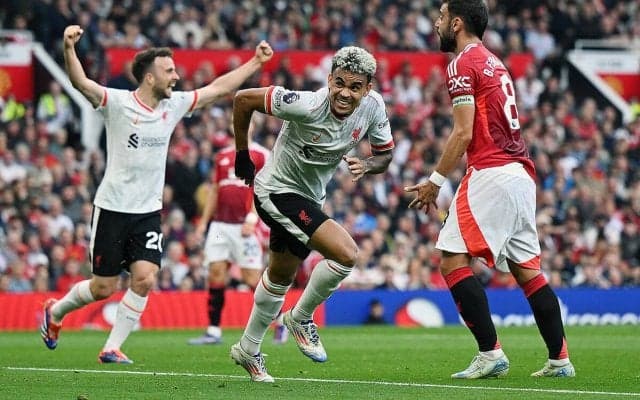 鮮やかカウンター3発のリバプールが敵地でユナイテッド粉砕！　ディアス＆サラー連発で開幕3連勝【プレミアリーグ】