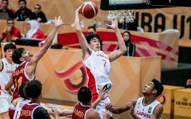 U18日本代表がアジアカップ白星発進…渡邉伶音ダブルダブルでカタール下す