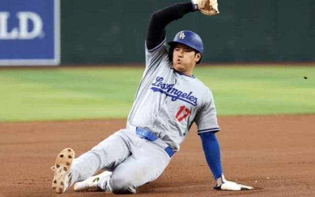 大谷翔平、1試合3盗塁で“驚異”の「44‐46」達成！7回に二盗と三盗を決める　夢の領域「50‐50」へまい進