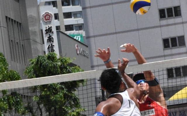 大井町駅前でビーチバレー開催！？