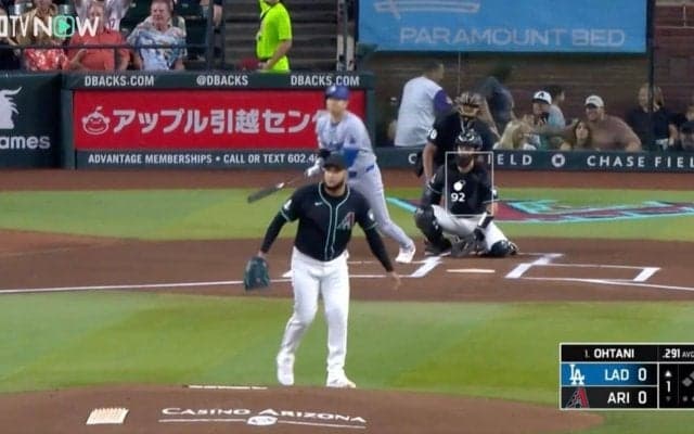 球場騒然… 大谷翔平に「ドン引き」 相手野手が止まる… 189キロ“弾丸ライナー”が爆速通過で「動いてもムダ」