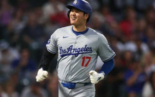 大谷翔平、爆速三塁打でリーグ1位タイの99打点　エ軍本拠地は大歓声…響くMVPコール