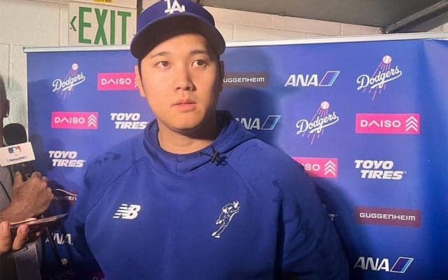 大谷翔平、エ軍ファンに「本当に感謝」　大歓声に万感「自分にとって大きなこと」