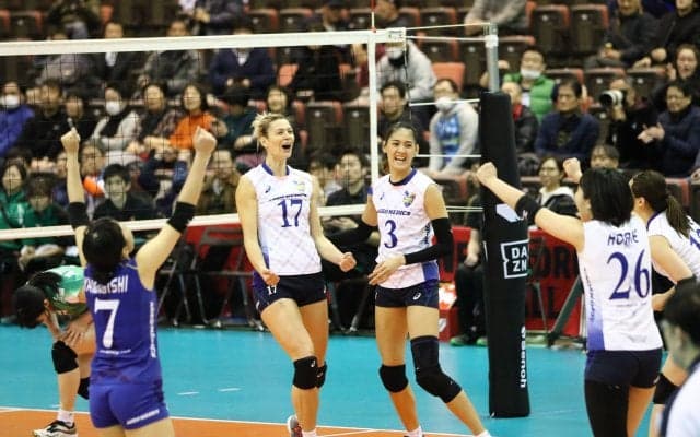 【女子】埼玉上尾、東レがフルセットを制する