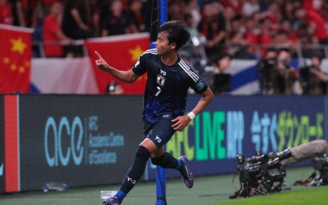 日本代表が三笘薫のヘッドで追加点！　前半ATに突き放しにも成功