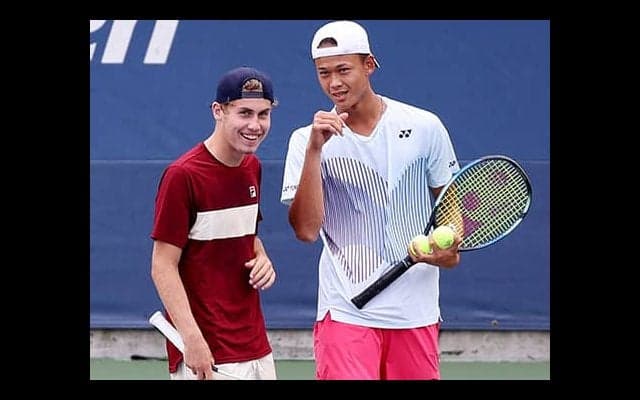  坂本怜 日本男子4人目の四大大会Jr複V 