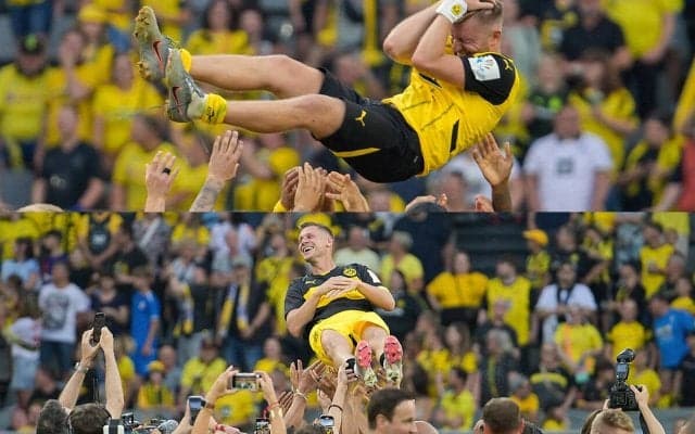 ドルトムントがクバ＆ピシュチェクの引退試合実施…クロップやフンメルスも凱旋で8万人超えの本拠地が沸く