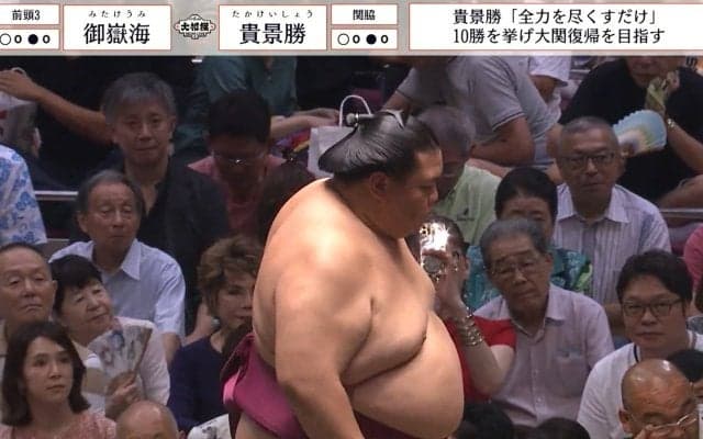 「気になって集中できない…」大相撲中継に超有名女性タレント “凛”とした姿に反響続々