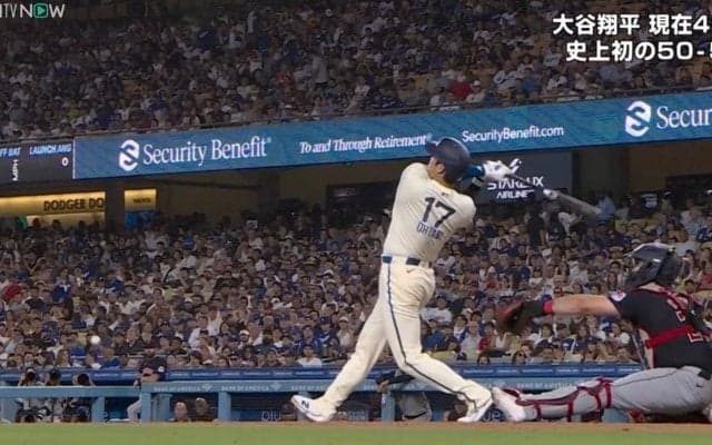 大谷翔平の“弾丸ライナー”直撃で「ヤバいな」カメラマン席に“高速着弾”… 場内ざわつく「打球速すぎ」