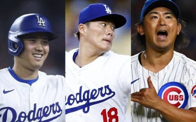「日本のエース達」に“最高”の声！大谷翔平&山本由伸&今永昇太が再会を果たす「良い仲間ですね」「セイヤはどこ」