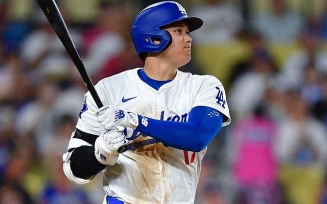 大谷翔平の珍表情が「最高」　MLB公式が“偉業”をイジり…誰もが驚き「神話を見ているよう」