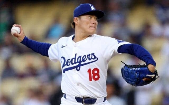 帰ってきた山本由伸！メジャー復帰登板で“堂々”8奪三振　4回59球1失点で降板　鈴木誠也から2三振を奪う